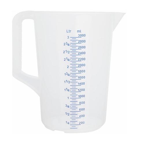 Maatbeker Kunststof, 3 liter, Hobby en Vrije tijd, Taarten en Cupcakes maken, Nieuw, Verzenden