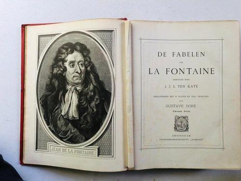 J.J. L. ten Kate - De Fabelen van La Fontaine. - 1885, Antiek en Kunst, Antiek | Boeken en Bijbels