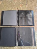 Zubehor - 2 luxe Lindner-T albums (zwatt) elk met (15×), Gestempeld