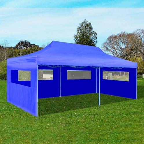 Partytent pop-up inklapbaar 3x6 m blauw (3x6 meter), Tuin en Terras, Partytenten, Partytent, Nieuw, 2 meter of meer, Verzenden