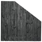 Schutting Tuinscherm Stuttgart verloop 180cm zwart gespoten, 1 tot 2 meter, Minder dan 3 meter, Nieuw, Ophalen of Verzenden