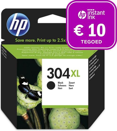 HP 304XL - Inktcartridge zwart + Instant Ink tegoed, Computers en Software, Printers, Verzenden