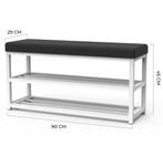 Schoenenbank met Zitkussen – 2 Niveaus Schoenenrek, Huis en Inrichting, Kasten | Schoenenkasten, Verzenden, Nieuw