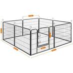 Songmics PPK86G honden- en puppyren van €70 voor € 59, Hondenkennel, 110 cm of meer, Minder dan 65 cm, Nieuw