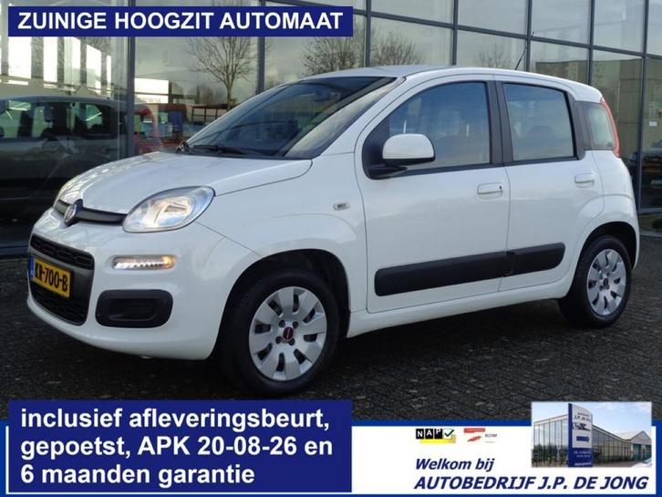 Fiat Panda Twinair Turbo 80PK Automaat 5 PERS Navi Airco PDC, Auto's, Fiat, Origineel Nederlands, Onderhoudsboekje, Te koop, Automaat