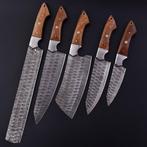 Keukenmes - Chefs knife - hout en gevouwen staal met