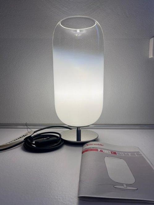 Tafellamp (2) - GOPLE MINI TAFEL - Aluminium, Glas, Antiek en Kunst, Antiek | Lampen