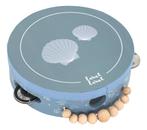 Label Label Blauw Houten Tamboerijn, Verzenden, Nieuw