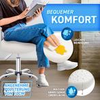 Zadelkruk - Kruk op wielen - Rolkruk - Draaikruk - Met rugle, Verzenden, Zo goed als nieuw