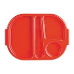 Olympia Kristallon dienbladen met vakken 37,5x27,8cm rood, Verzenden