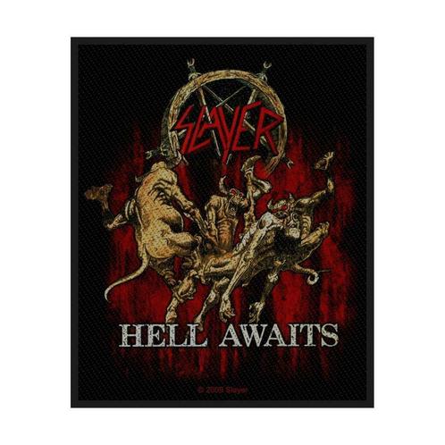 Slayer Haunting Hell Awaits patch officiële merchandise, Verzamelen, Muziek, Artiesten en Beroemdheden, Kleding, Nieuw, Ophalen of Verzenden