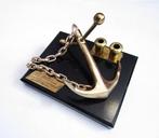 Maritieme objecten - Metaal- Vintage bureau penhouder met, Antiek en Kunst