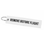 Fako Bijoux® - Sleutelhanger - Remove Before Flight - Wit, Nieuw, Verzenden