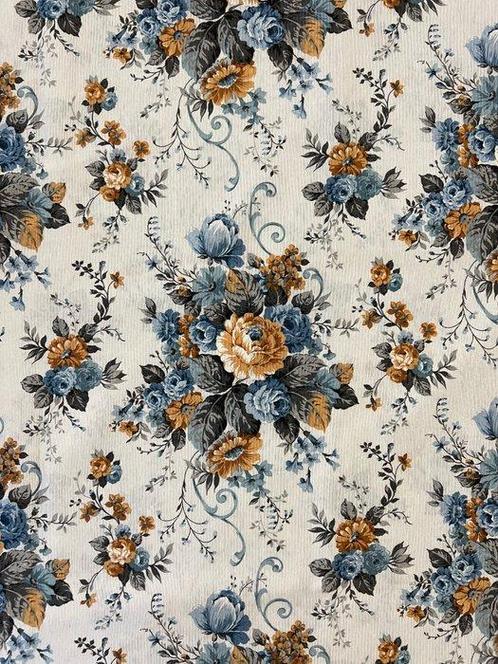 Rustiek bloemmotief stof, geïnspireerd door Sanderson. -, Antiek en Kunst, Antiek | Kleden en Textiel