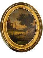 Italiaanse school (XIX) - Paesaggio con rovine