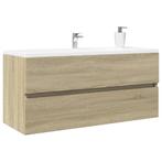 vidaXL Wastafelkast 100x38,5x45 cm bewerkt hout sonoma, Verzenden, Nieuw, Minder dan 100 cm