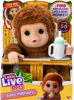 Little Live Pets - My Baby Monkey Mango - Interactieve, Ophalen of Verzenden, Zo goed als nieuw