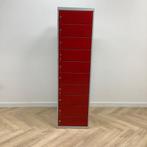 Tweedehands lockerkast 10 vaks (hxbxd) 180x50x50 cm, Grijs -, Huis en Inrichting, Ophalen of Verzenden, Gebruikt