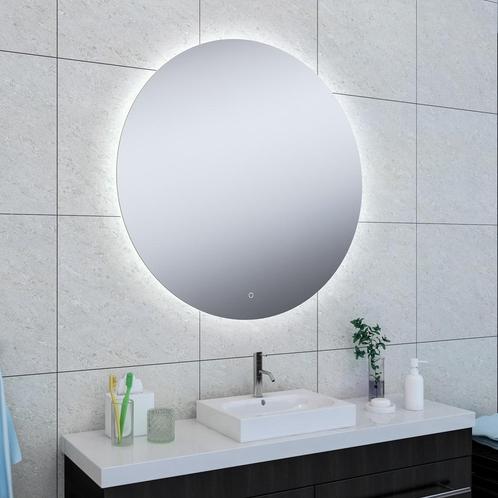 Ronde Spiegel Wiesbaden Soul met LED Verlichting en, Doe-het-zelf en Verbouw, Sanitair, Bad, Nieuw, Ophalen of Verzenden