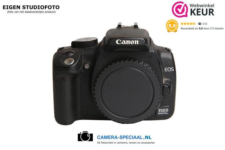 Canon EOS 350D digitale camera met 12 maanden garantie, Audio, Tv en Foto, Fotocamera's Digitaal, Spiegelreflex, Zo goed als nieuw