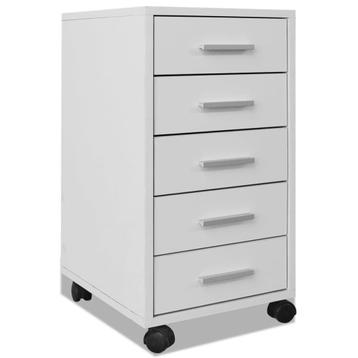 Ladeblok 5 Lades Wit | Kantoor Sale! OP = OP! beschikbaar voor biedingen
