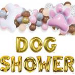 Folie ballon letters Dog Shower goud, Verzenden, Nieuw