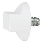 WENTEX® Rotary knob M10x12 (gordijnsteun) wit, Verzenden, Nieuw