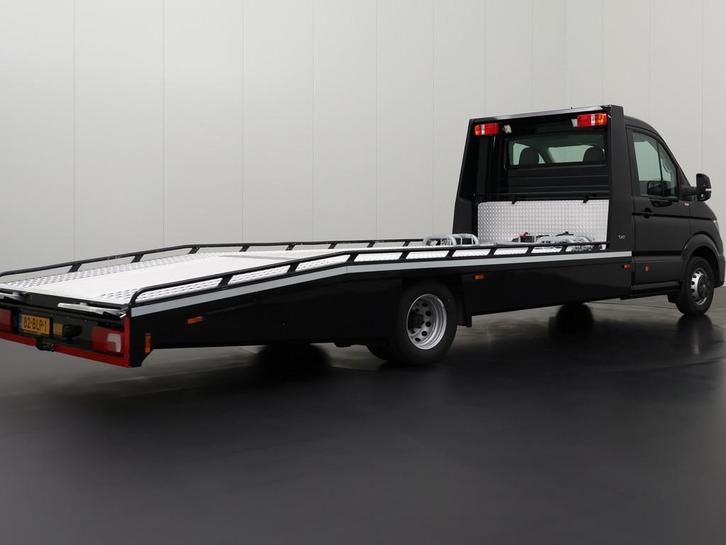 Volkswagen Crafter Autotransporter L5 H1 2021 Diesel, Auto's, Volkswagen, Dealer onderhouden, Te koop, Zwart, Handgeschakeld, Financial lease