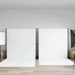 vidaXL Achtergrondstandaards 2 st 254x243 cm staal zwart, Verzenden, Nieuw