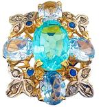 Zonder Minimumprijs - Ring - 9 kt. Geel goud, Zilver, Sieraden, Tassen en Uiterlijk, Ringen, Nieuw