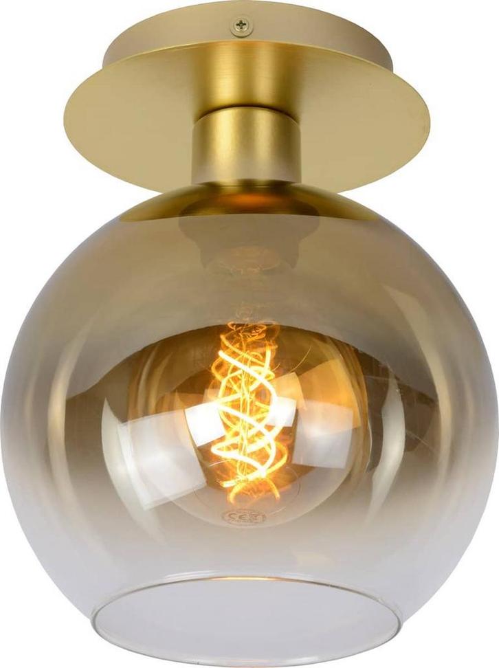Lucide MARIUS - Plafonnière (Plafondlamp) - 1xE27 - Mat Goud, Huis en Inrichting, Lampen | Plafondlampen, Zo goed als nieuw, Ophalen of Verzenden