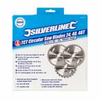 Silverline Cirkelzaagbladenset - 230 mm - 24, 40 en 48 Ta..., Ophalen of Verzenden, Nieuw