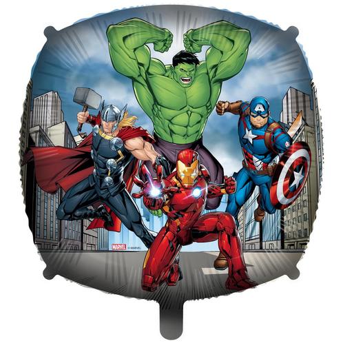 Avengers Helium Ballon Vierkant Leeg 46cm, Hobby en Vrije tijd, Feestartikelen, Nieuw, Verzenden