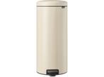 Brabantia NewIcon Prullenbak - 30 liter - Soft Beige -, Verzenden, Zo goed als nieuw