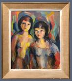 Charles Richard (1948) - Les Deux Amies, Antiek en Kunst, Kunst | Schilderijen | Klassiek