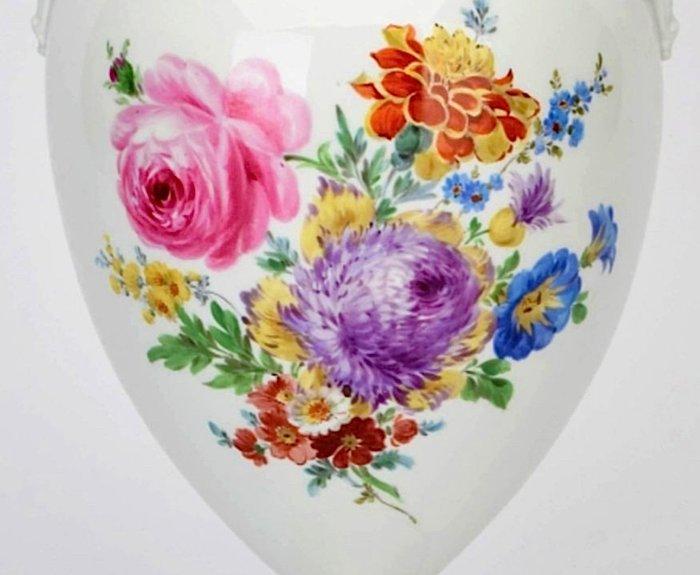 Meissen - Vaas - Grote amfoor met leeuwenkoppen. - Porselein, Antiek en Kunst, Antiek | Glas en Kristal