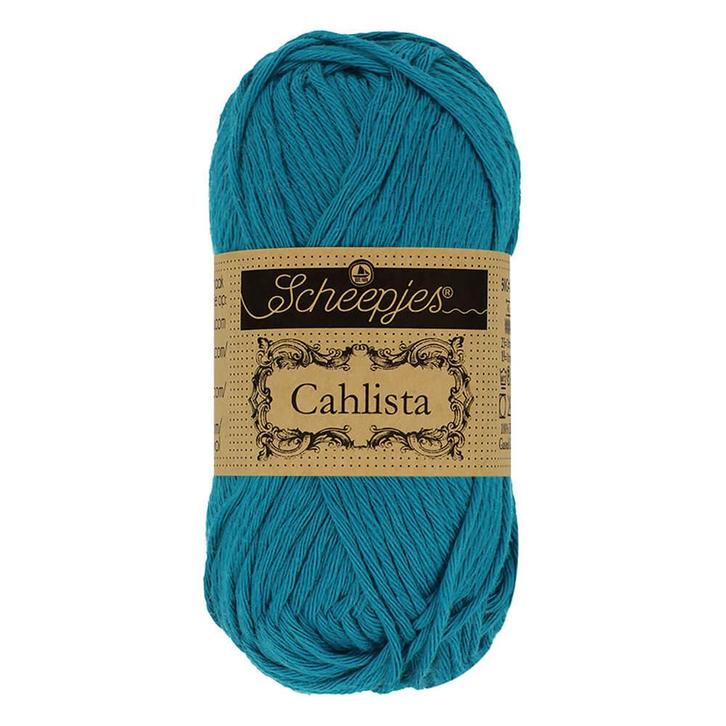 Scheepjes Cahlista 50g - 400 Petrol Blue, Hobby en Vrije tijd, Breien en Haken, Breien of Haken, Nieuw, Wol of Garen, Ophalen of Verzenden