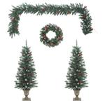 4-delige Kerstdeurdecoratieset PVC (Overige), Huis en Inrichting, Verzenden, Nieuw