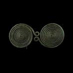 Bronstijd Dubbele spiraal broche / fibula