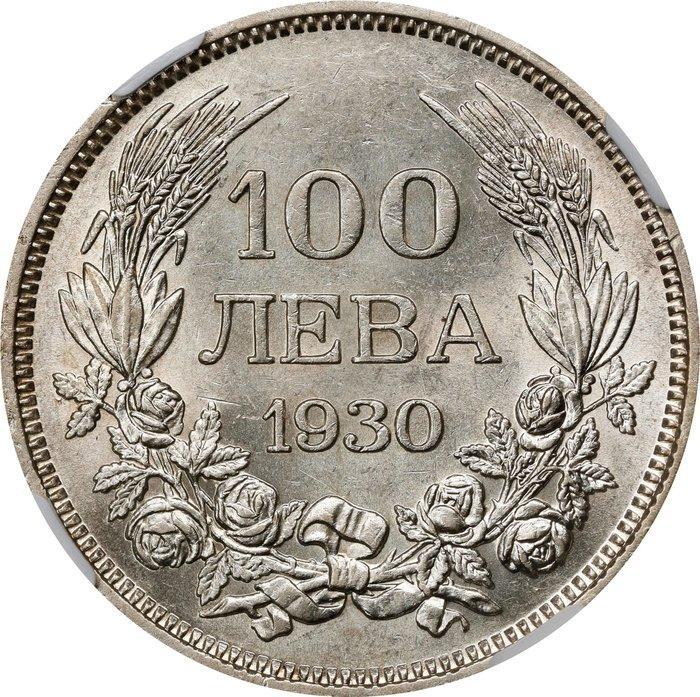 Bulgarije. Boris III. 100 Leva 1930 - NGC AU58, Postzegels en Munten, Munten | Europa | Niet-Euromunten