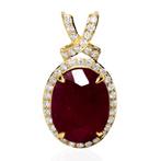 Zonder minimumprijs - Hanger - 14 karaat Geel goud, HRD 4,56