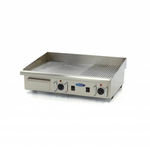 Grillplaat - Half Gegroefd - 73 cm - incl. Opvangbak - 400V, Witgoed en Apparatuur, Grillplaten, Tafelgrill, Nieuw, Verzenden