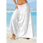 Beachtime Maxirok met volants, elastische tricot rok,, Kleding | Dames, Rokken, Verzenden, Nieuw