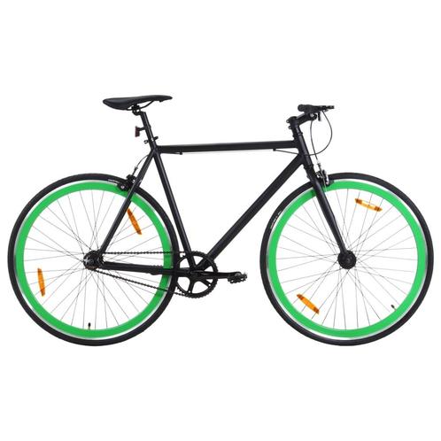 vidaXL Fiets met vaste versnelling 700 c 59 cm zwart en, Fietsen en Brommers, Fietsen | Racefietsen, Nieuw, Verzenden
