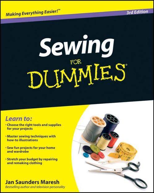 Sewing For Dummies 9780470623206, Boeken, Wetenschap, Zo goed als nieuw, Verzenden