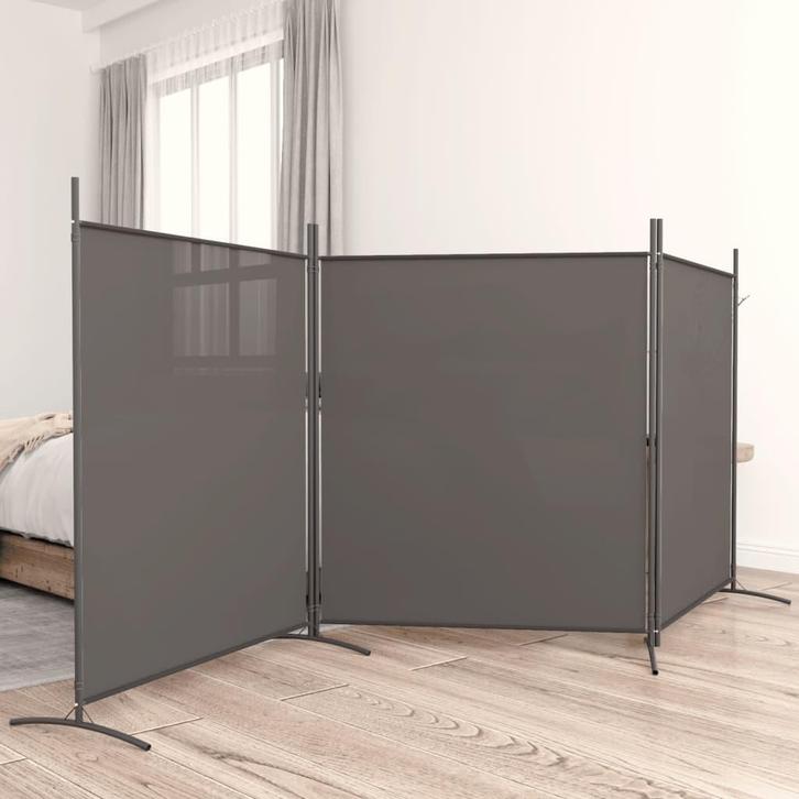 vidaXL Kamerscherm met 3 panelen 525x180 cm stof, Huis en Inrichting, Woonaccessoires | Kamerschermen, Nieuw, Verzenden