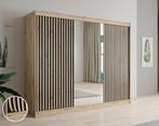 Kledingkast Eiken Zwart 250x62x200 Garderobekast, Huis en Inrichting, Kasten | Vitrinekasten, Nieuw, Modern, 50 tot 75 cm, Verzenden