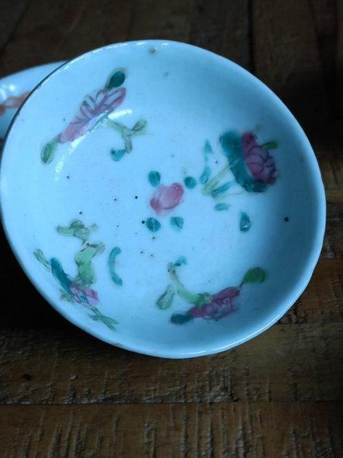 Beker (5) - Porselein - dozijn van 5 Chinese stukjes, Antiek en Kunst, Antiek | Overige Antiek