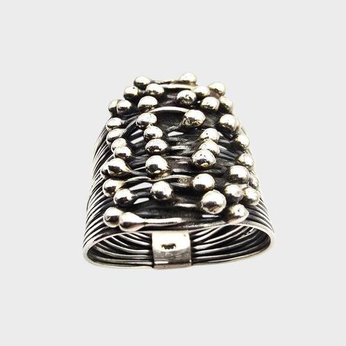 Zonder Minimumprijs - Ring Zilver - Brutalistisch /, Sieraden, Tassen en Uiterlijk, Ringen