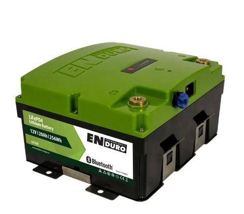 Enduro Lithium LiFePO4 Accu LI1220BT 20Ah met Lader (Accus), Caravans en Kamperen, Kampeeraccessoires, Nieuw, Ophalen of Verzenden